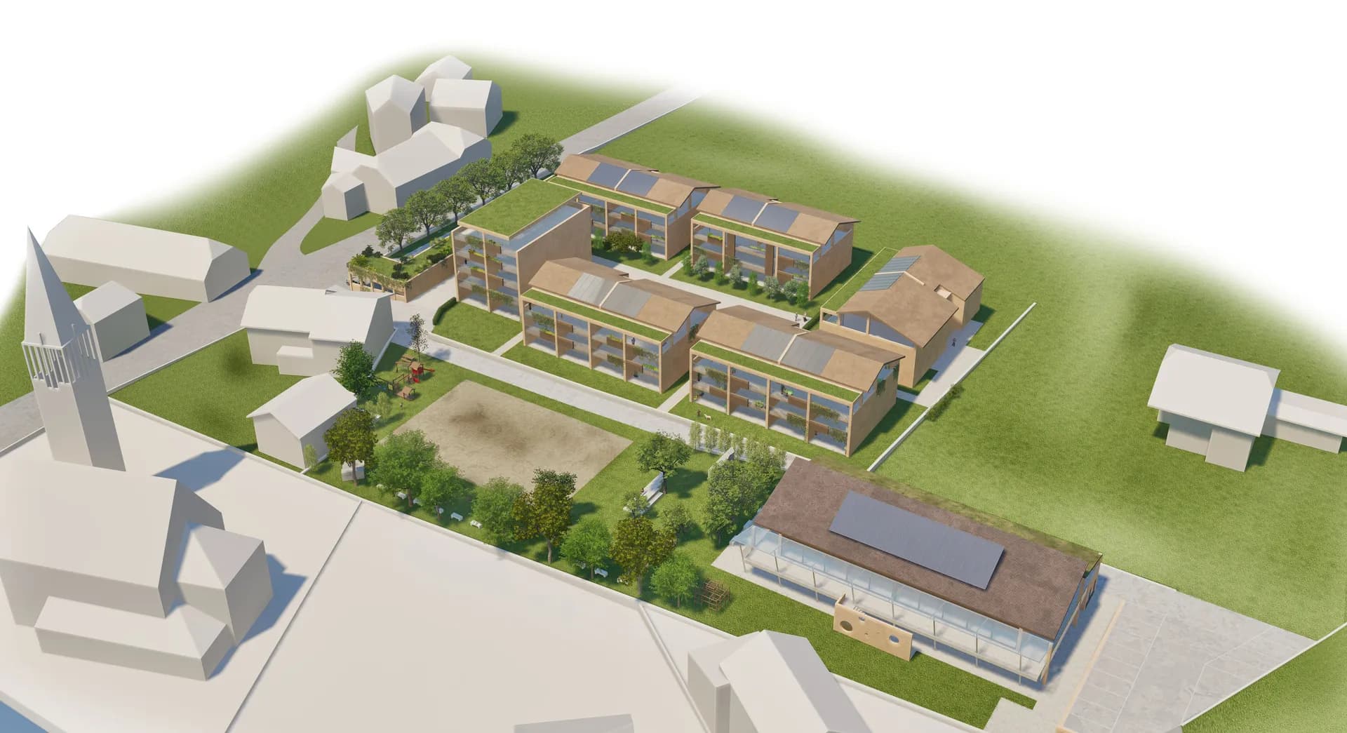 Machbarkeitsstudie Wohnbebauung, öffentlicher Grünraum und Kinderspielplatz, Vilpian-Terlan — 2